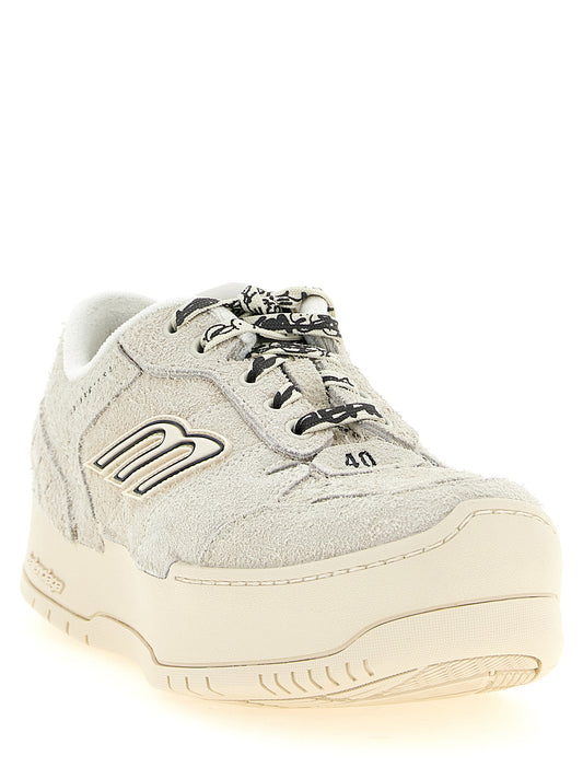 Zapatillas Balenciaga de plataforma de piel bovina beige