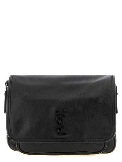 Bandolera Saint Laurent de piel de becerro negra