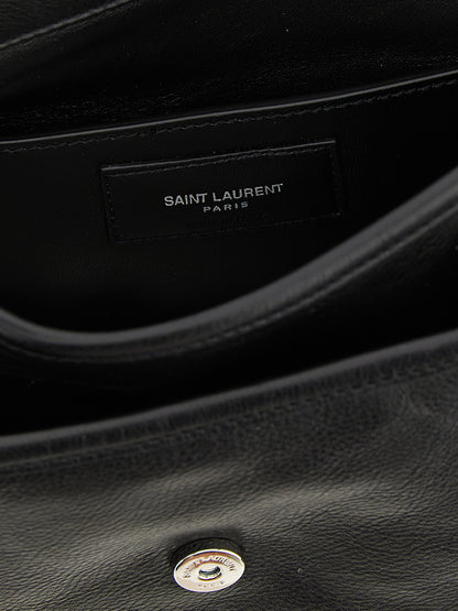 Bandolera Saint Laurent de piel de becerro negra