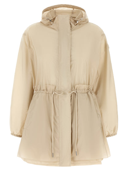 Chaqueta Moncler de nailon beige