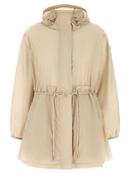 Chaqueta Moncler de nailon beige
