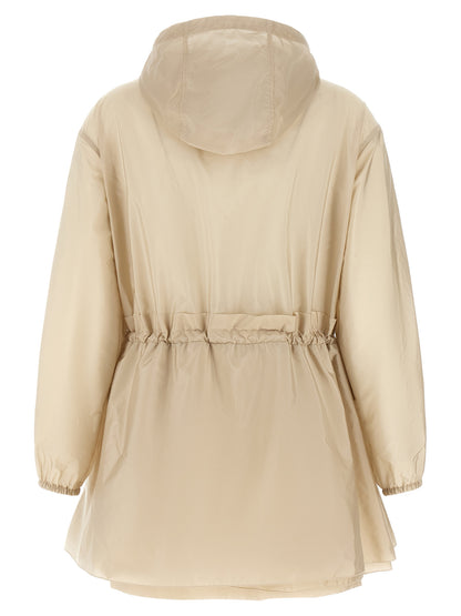 Chaqueta Moncler de nailon beige