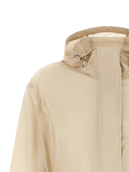Chaqueta Moncler de nailon beige