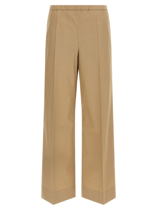 Pantalones informales Moncler de algodón beige