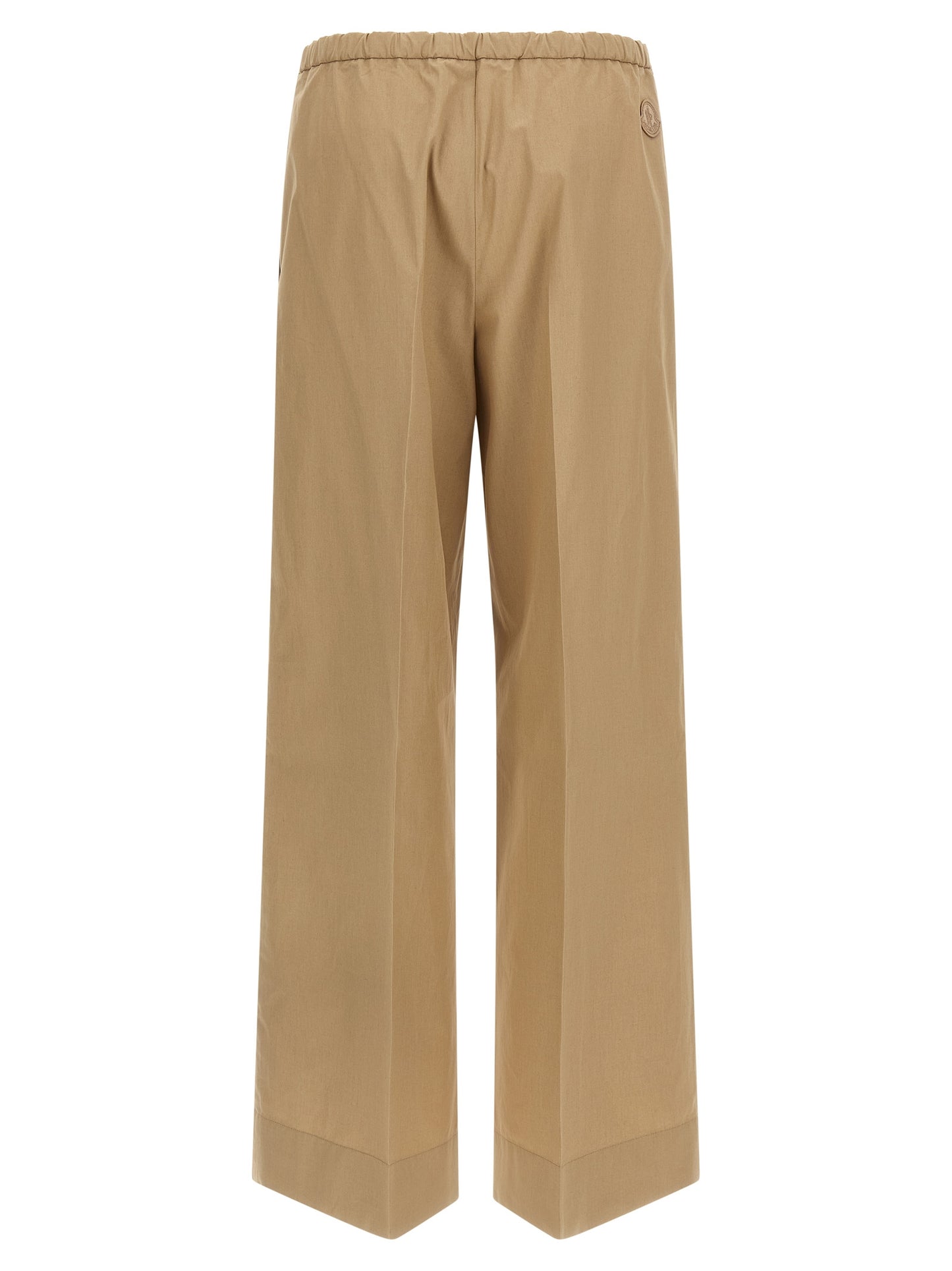 Pantalon décontracté Moncler en coton beige