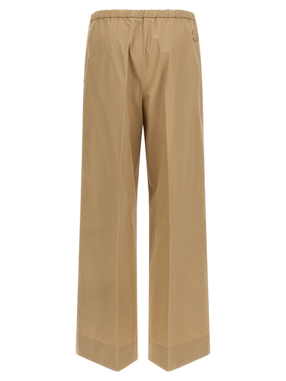 Pantalon décontracté Moncler en coton beige