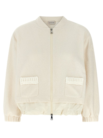 Cárdigan Moncler de poliéster blanco