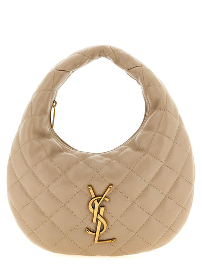 Bolso de mano Saint Laurent de piel de cordero beige