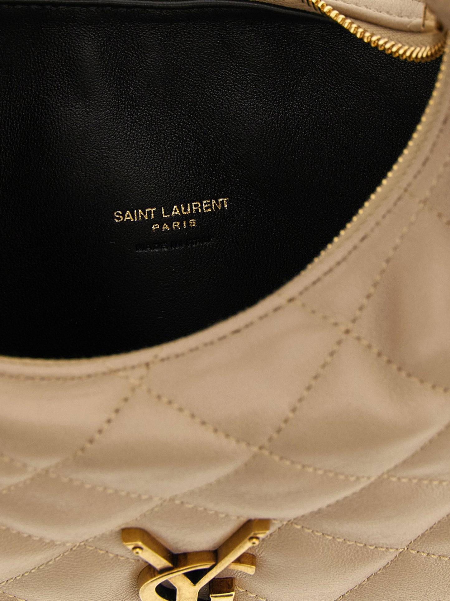 Bolso de mano Saint Laurent de piel de cordero beige