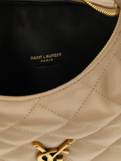 Bolso de mano Saint Laurent de piel de cordero beige