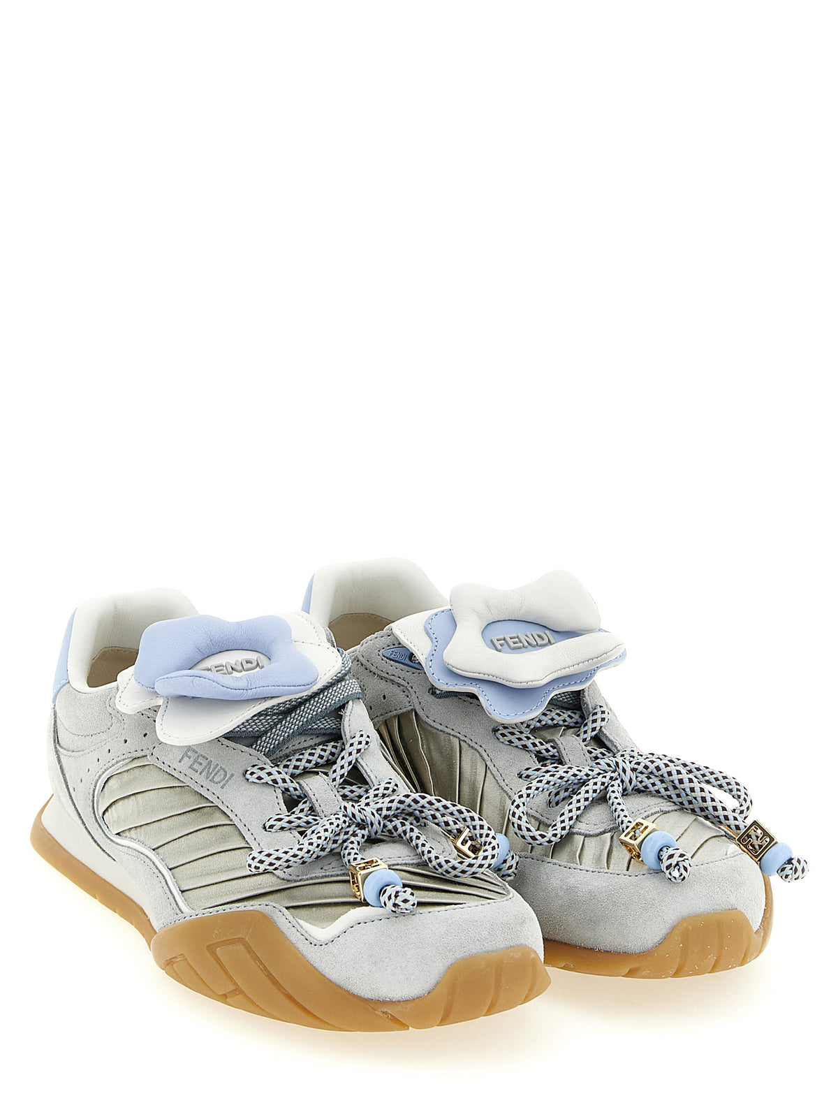 Fendi Baskets modèle Wave Pulse gris