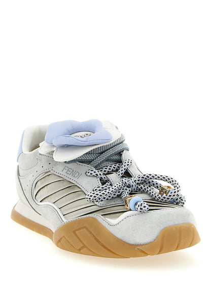 Fendi Baskets modèle Wave Pulse gris