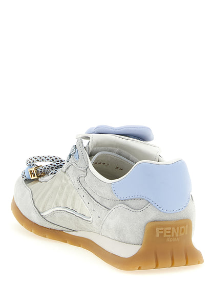 Fendi Baskets modèle Wave Pulse gris