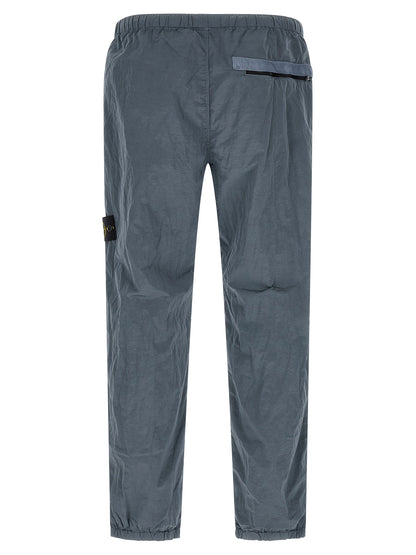 Pantalones de chándal de poliamida azules Stone Island
