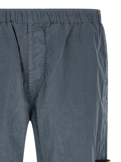 Pantalones de chándal de poliamida azules Stone Island