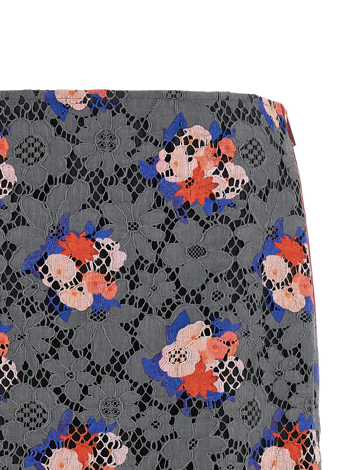 Falda Midi De Algodón Fendi Para Mujer En Color Gris