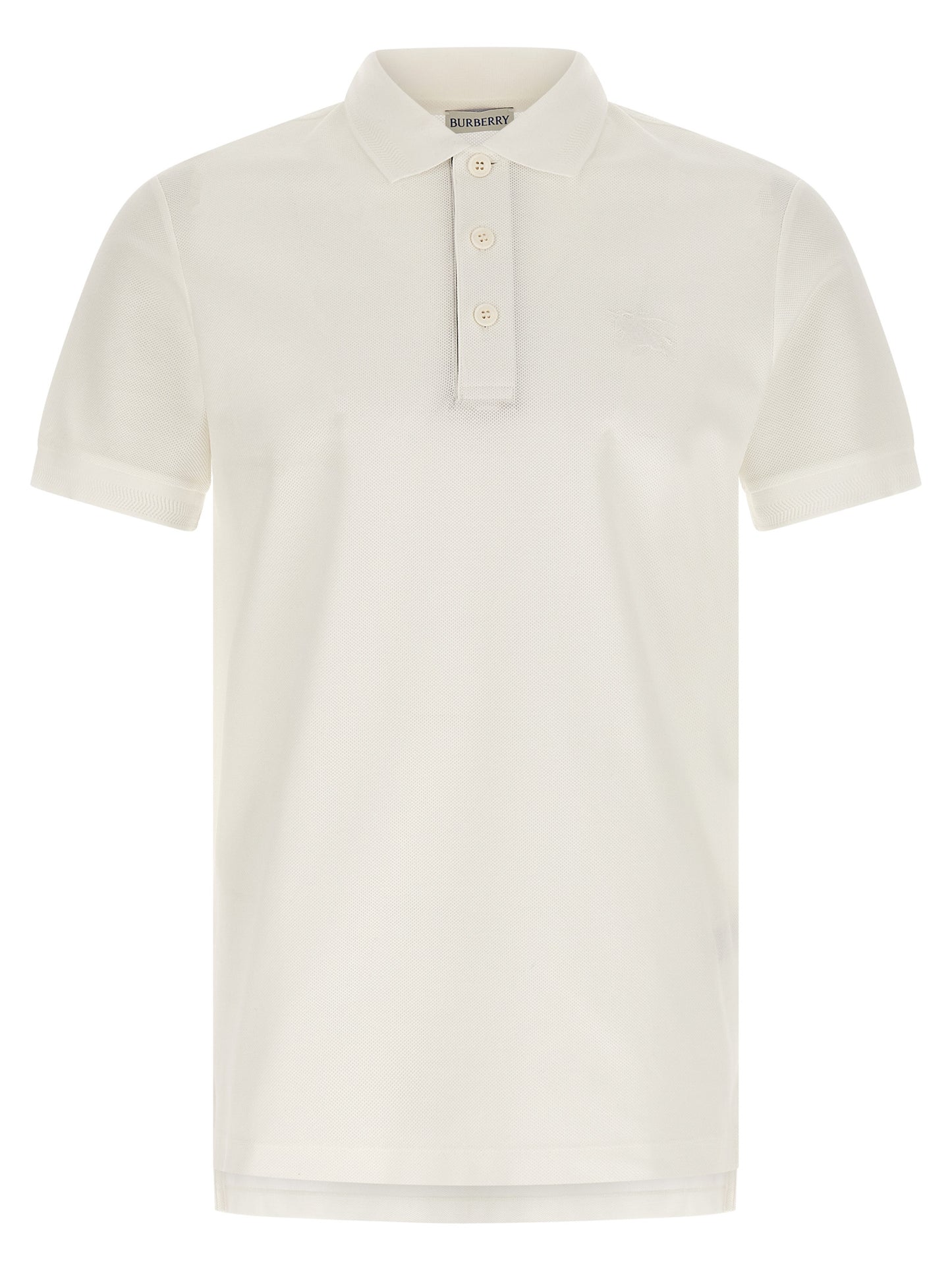 Polo de algodón blanco de Burberry