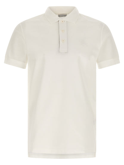 Polo de algodón blanco de Burberry