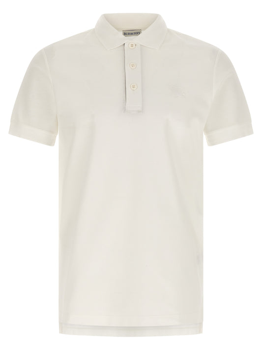Polo de algodón blanco de Burberry