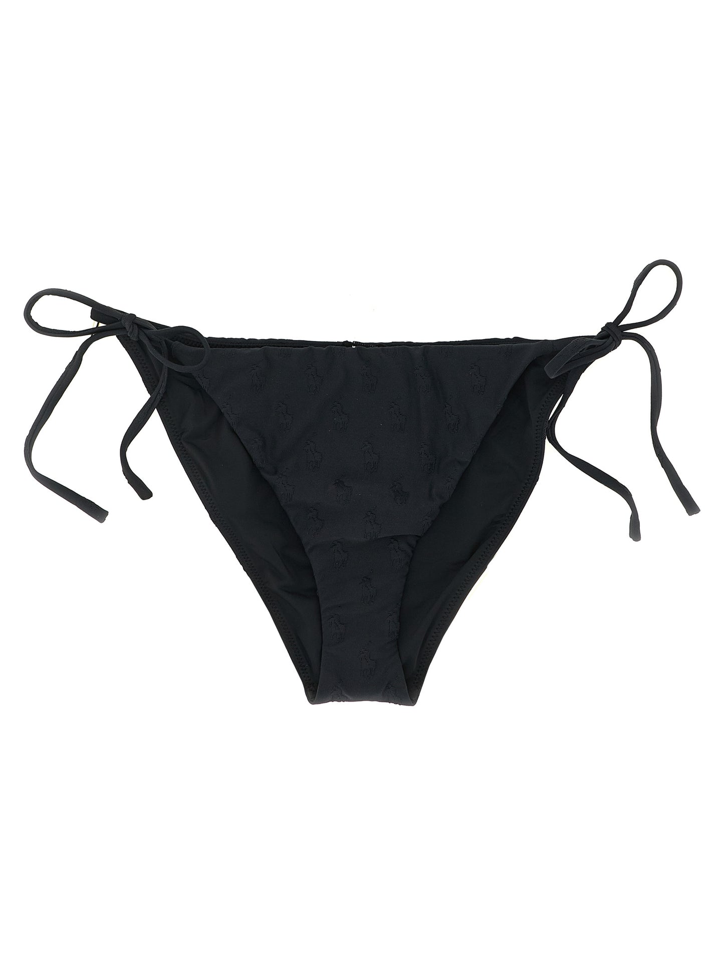Haut de bikini et bas de bikini Polo Ralph Lauren en polyester recyclé noir
