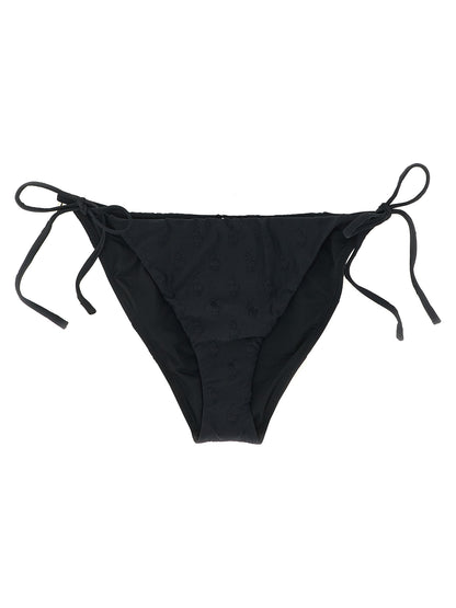Haut de bikini et bas de bikini Polo Ralph Lauren en polyester recyclé noir