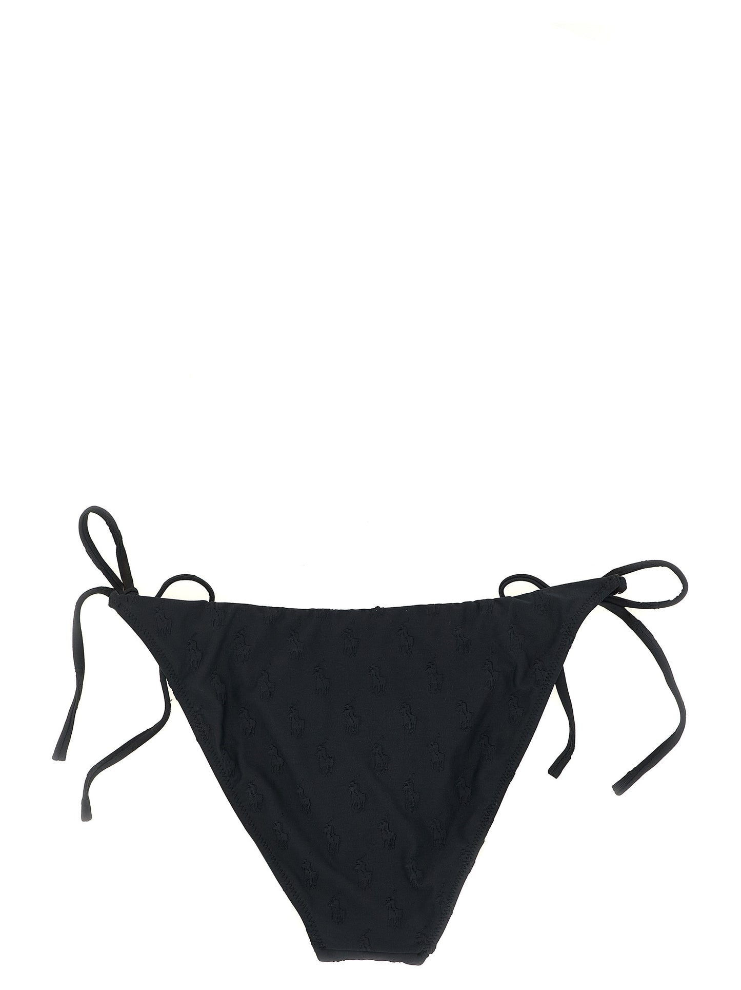 Haut de bikini et bas de bikini Polo Ralph Lauren en polyester recyclé noir