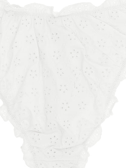 Maillot de bain deux pièces en nylon blanc Polo Ralph Lauren