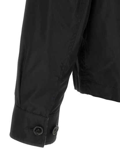 Chaqueta de nailon negra de Burberry