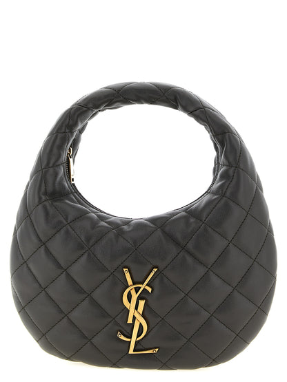 Bolso de mano Saint Laurent de piel de cordero marrón