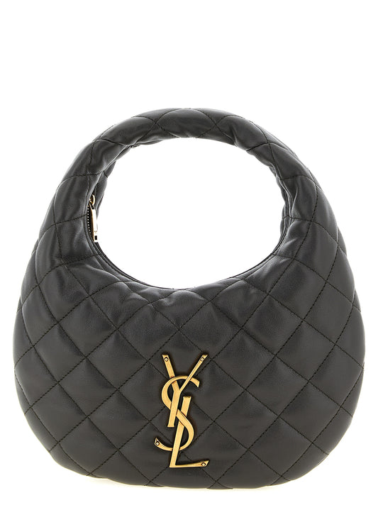 Bolso de mano Saint Laurent de piel de cordero marrón