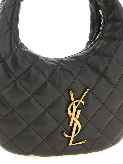 Bolso de mano Saint Laurent de piel de cordero marrón