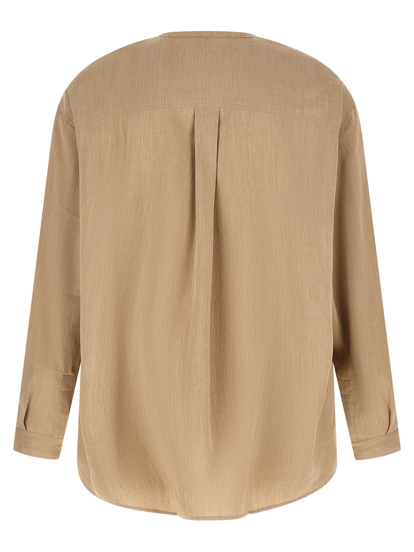 Blusa de lino beige de Jacquemus