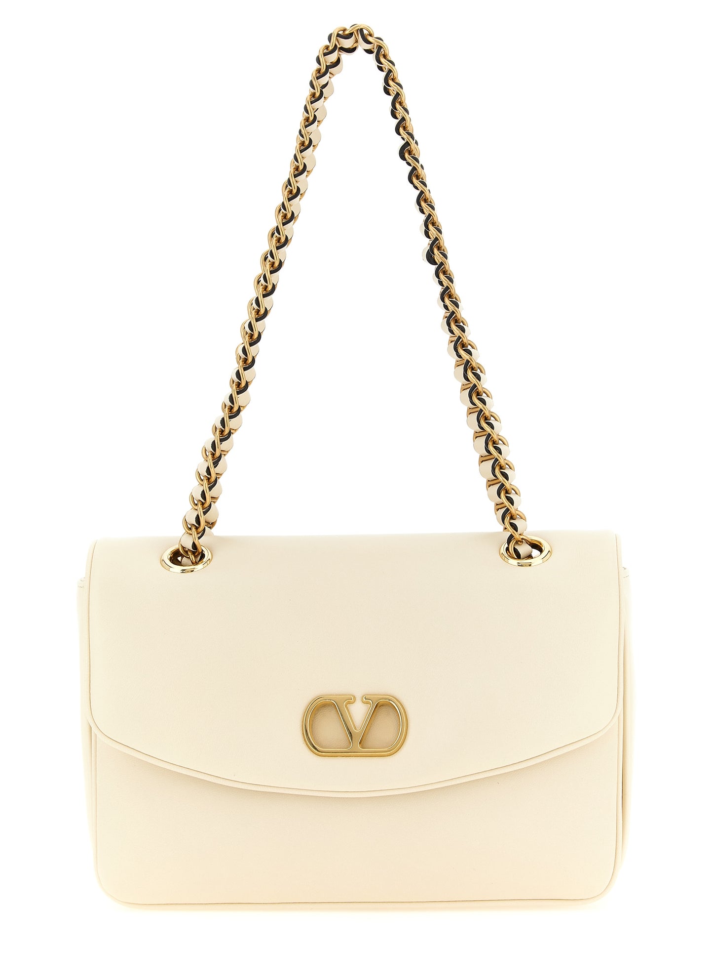 Bolso de Hombro Valentino Garavani Blanco de Piel de Cordero