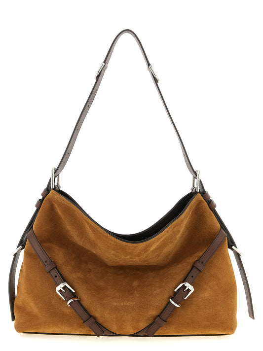 Bolso de hombro Givenchy de piel de becerro marrón