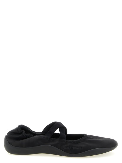 Bailarinas Balenciaga de poliéster negras