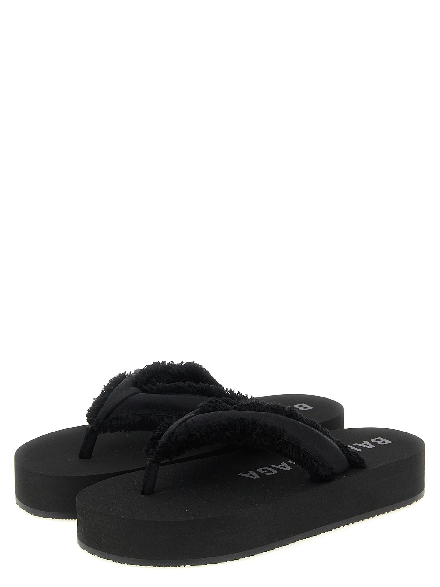 Sandalias Balenciaga negras de viscosa