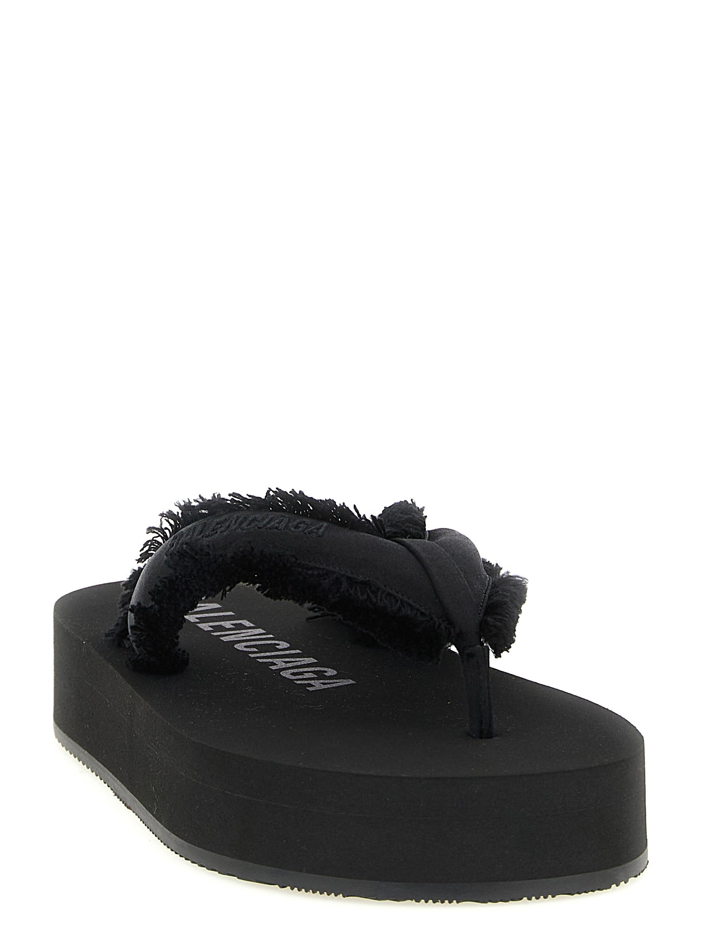 Sandalias Balenciaga negras de viscosa