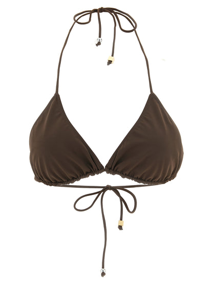 Bikini de poliamida marrón de Jacquemus