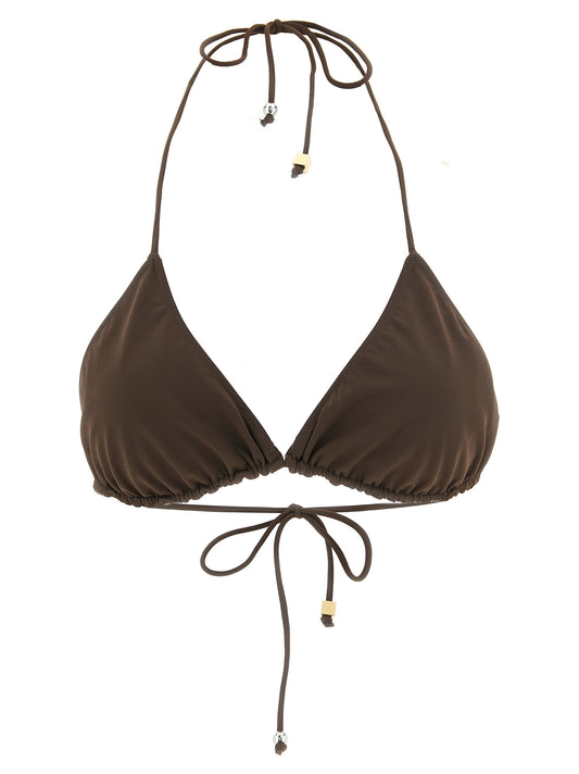 Bikini de poliamida marrón de Jacquemus