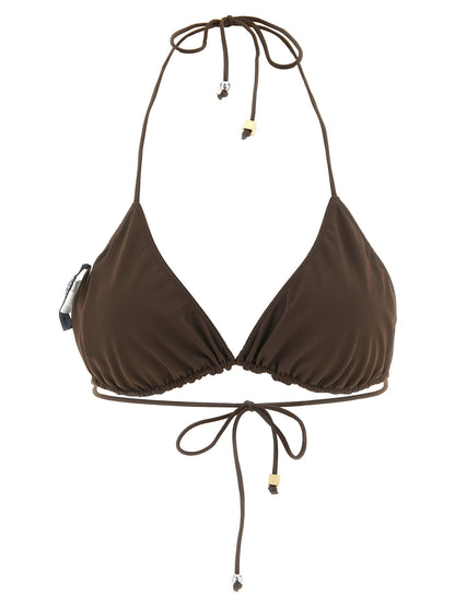Bikini de poliamida marrón de Jacquemus