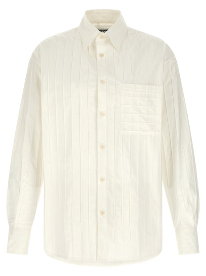 Blouse Jacquemus en coton blanc - Design structurel épuré