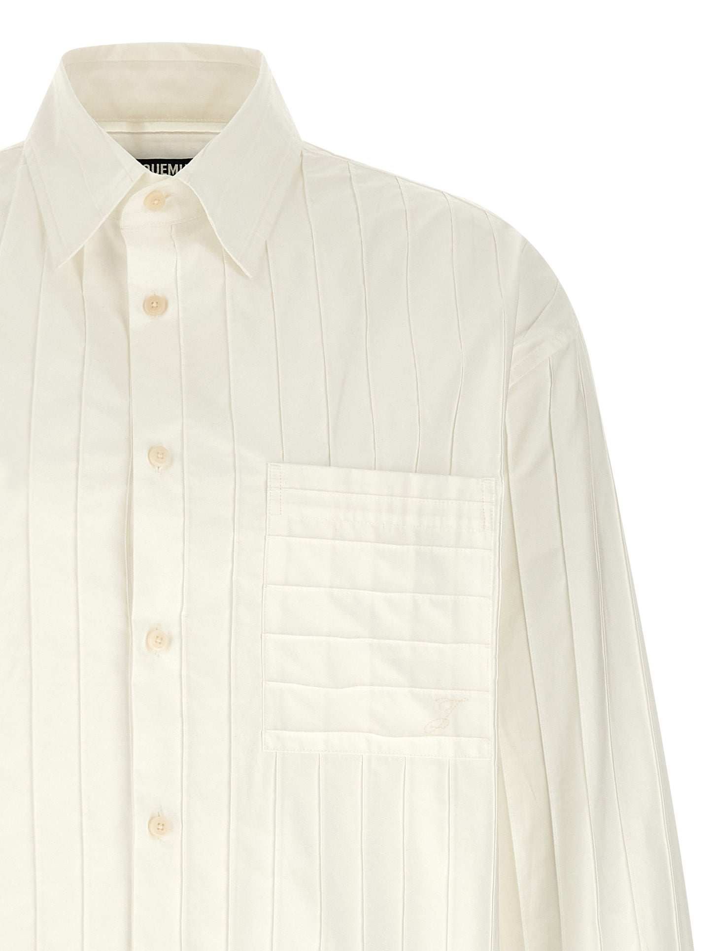 Blouse Jacquemus en coton blanc - Design structurel épuré