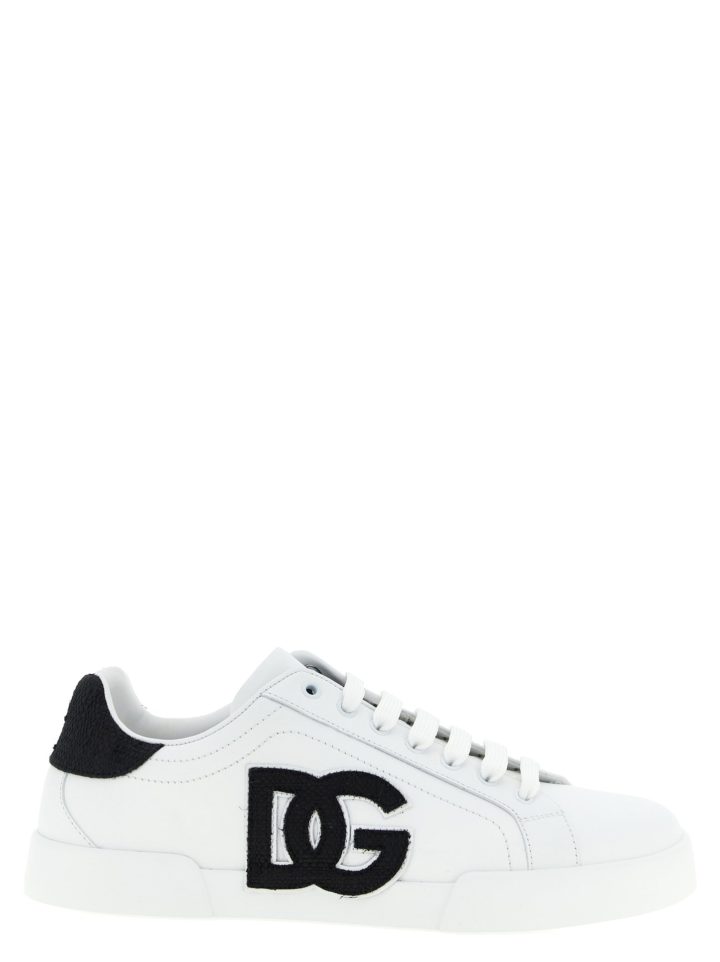 Dolce & Gabbana Baskets basses bicolores en cuir de veau