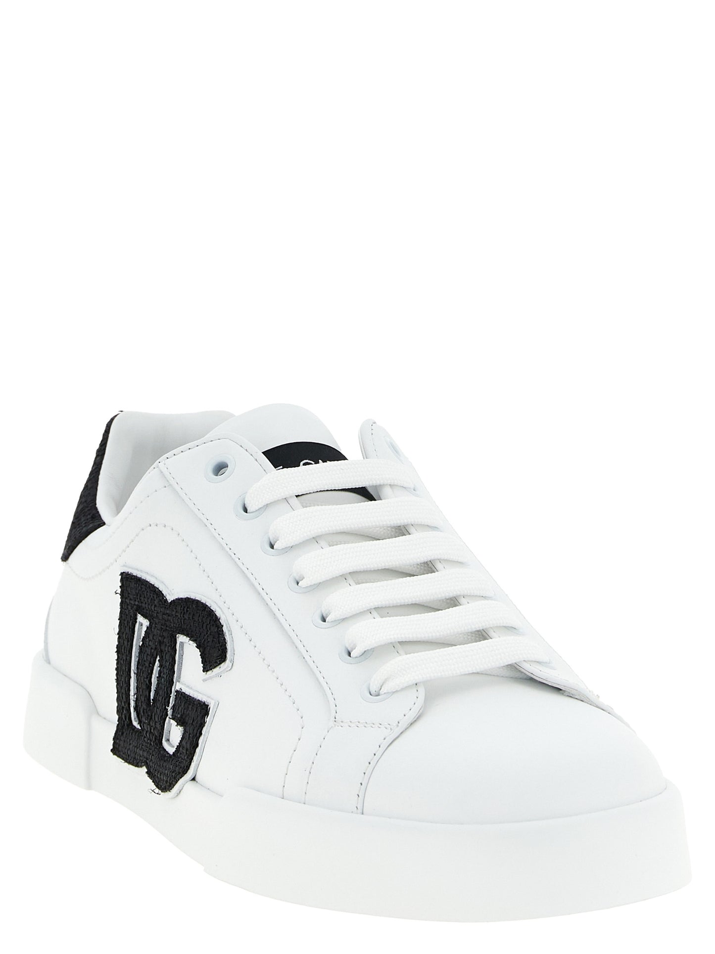 Dolce & Gabbana Baskets basses bicolores en cuir de veau