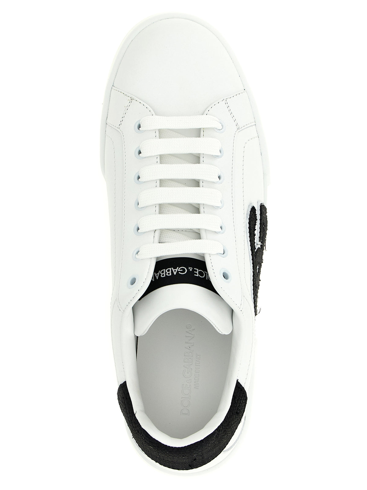 Dolce & Gabbana Baskets basses bicolores en cuir de veau