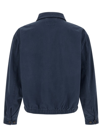Chaqueta larga de algodón azul Polo Ralph Lauren