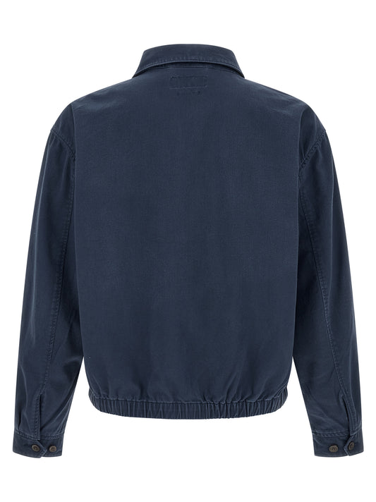 Chaqueta larga de algodón azul Polo Ralph Lauren