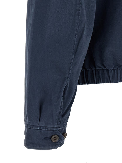 Chaqueta larga de algodón azul Polo Ralph Lauren