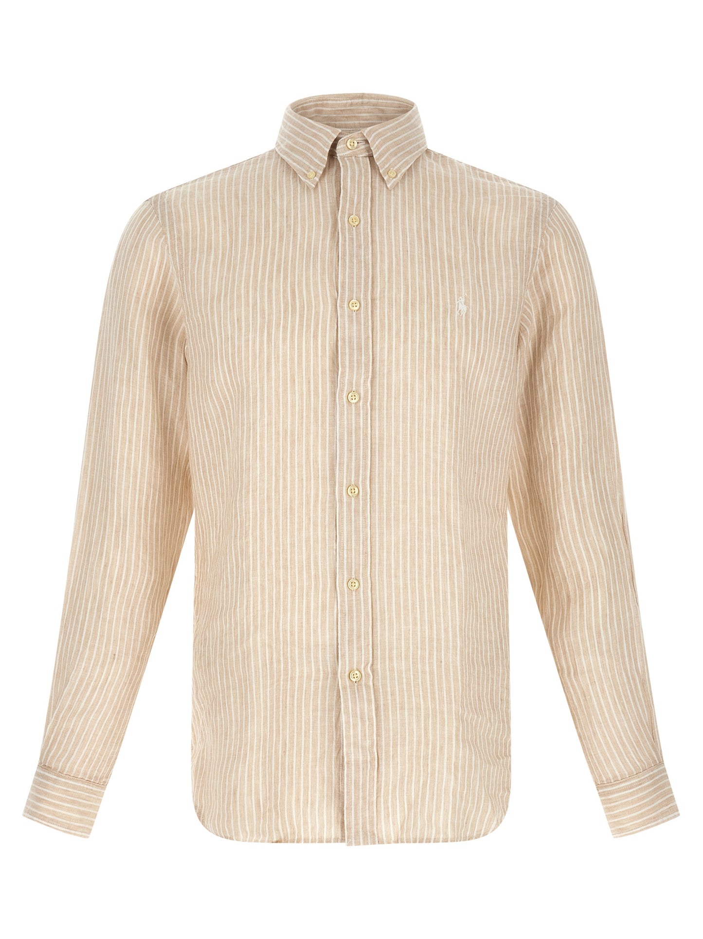 Polo Ralph Lauren Beige Linen Blouse