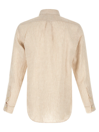 Polo Ralph Lauren Beige Linen Blouse